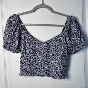 NWT Floral Crop Top